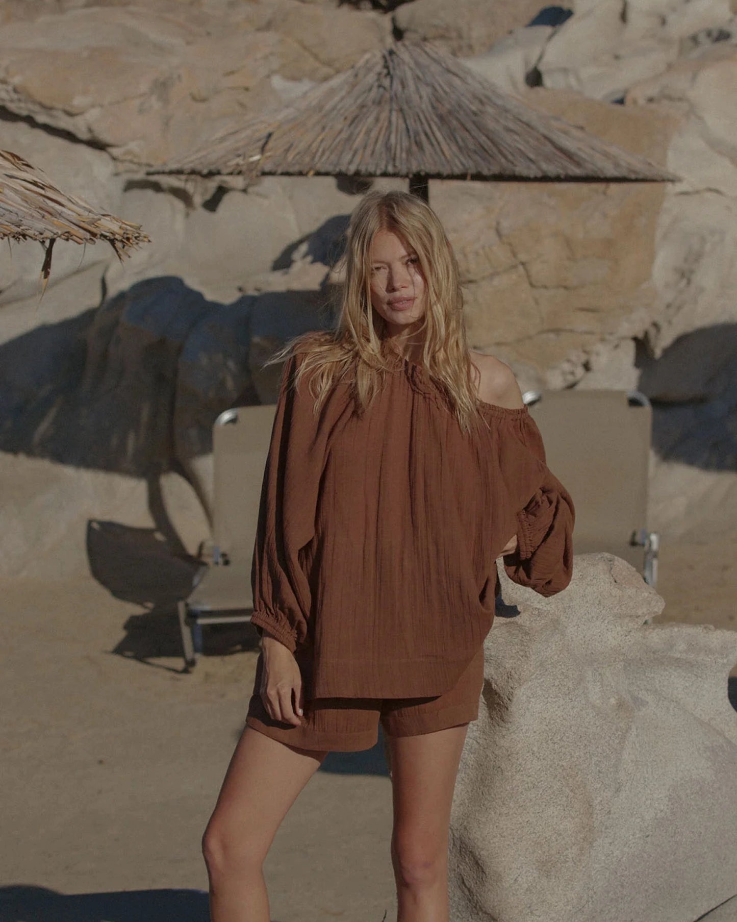 CORFU BLOUSE PECAN