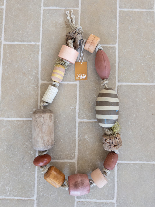 FISHERMAN NECKLACE FLOAT CREAM STRIPE