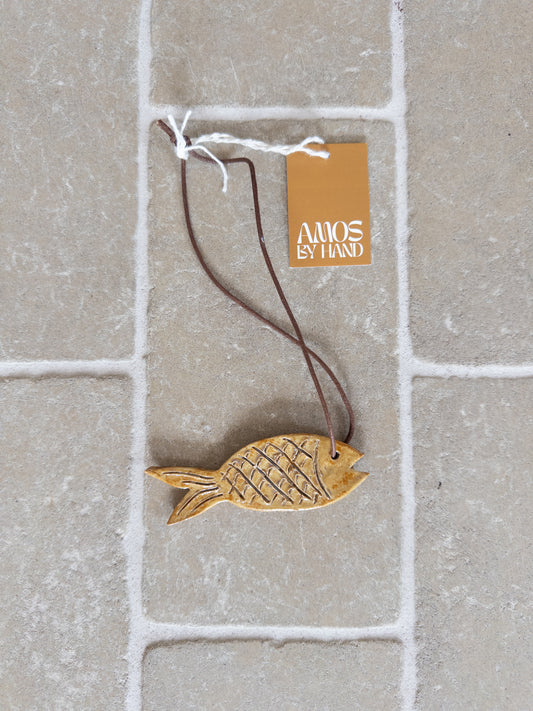 FISH CHARM AMBER