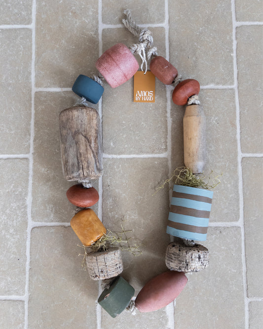 FISHERMAN NECKLACE FLOAT BLUE STRIPE