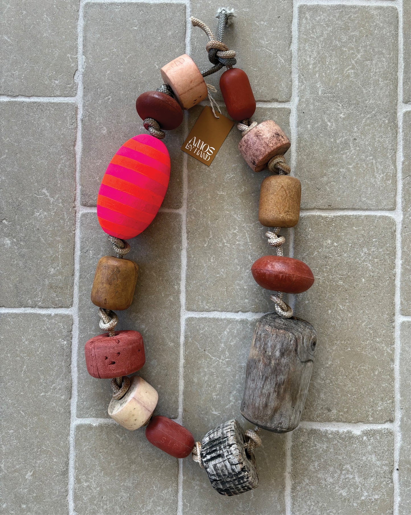 FISHERMAN NECKLACE FLOAT NEON STRIPE